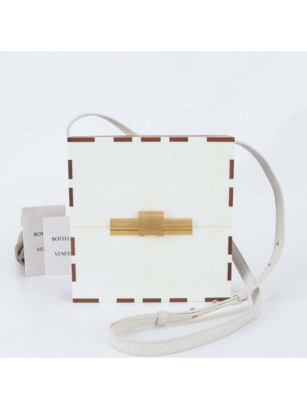 Bottega Veneta Daisy Leather Shoulder Bag Crossbody Gold